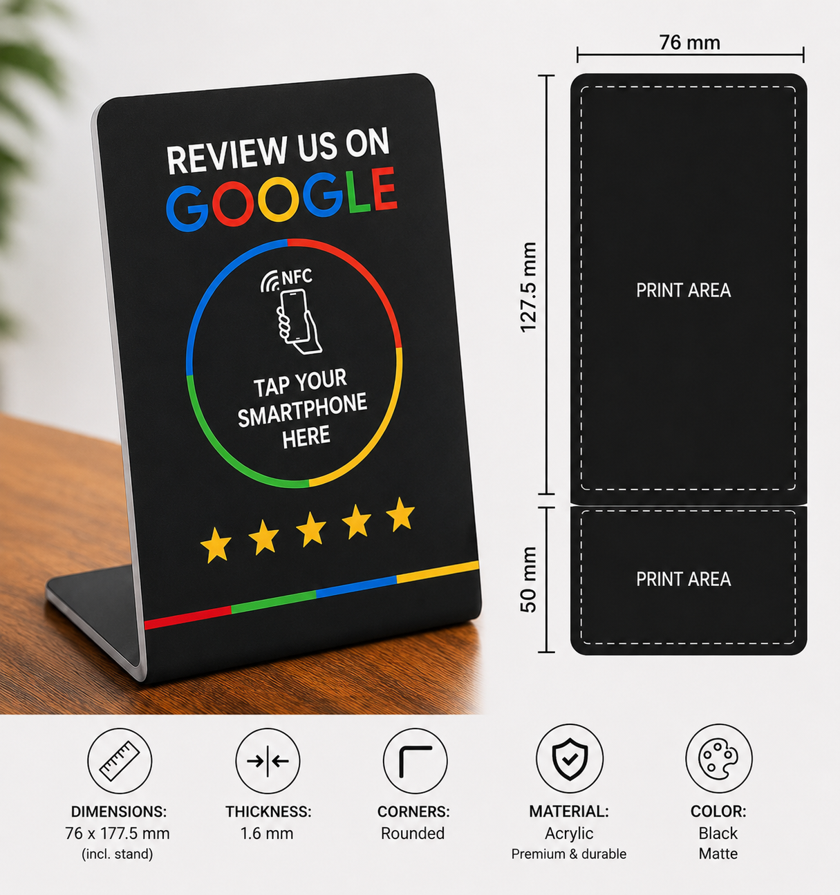 Tapora Google Review – NFC Bewertungsaufsteller